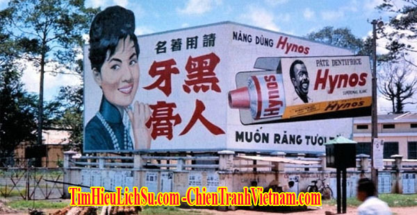 Kem đánh răng Hynos với hình ảnh anh Bảy Chà da đen là thương hiệu nổi tiếng ở Sài Gòn và miền Nam Việt Nam trước 1975