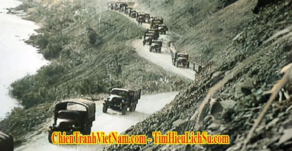 Xe tải quân Giải Phóng đang di chuyển và cuộc chiến săn xe tải trên đường mòn Hồ Chí Minh trong chiến tranh Việt Nam - Trucks hunting on Ho Chi Minh trail in Vietnam war
